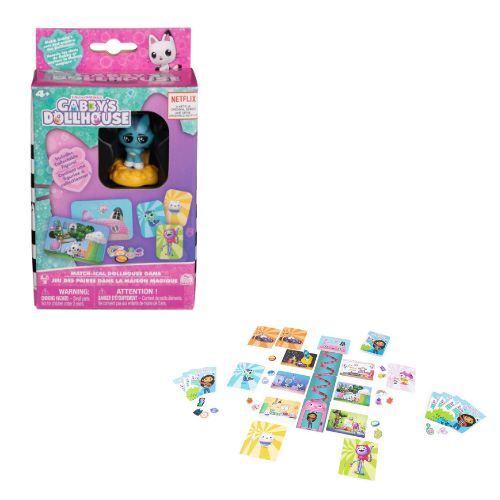 LA CASA DELLE BAMBOLE DI GABBY Match-ical Game (Gioco di carte da associare) In Box (x cm)…x6